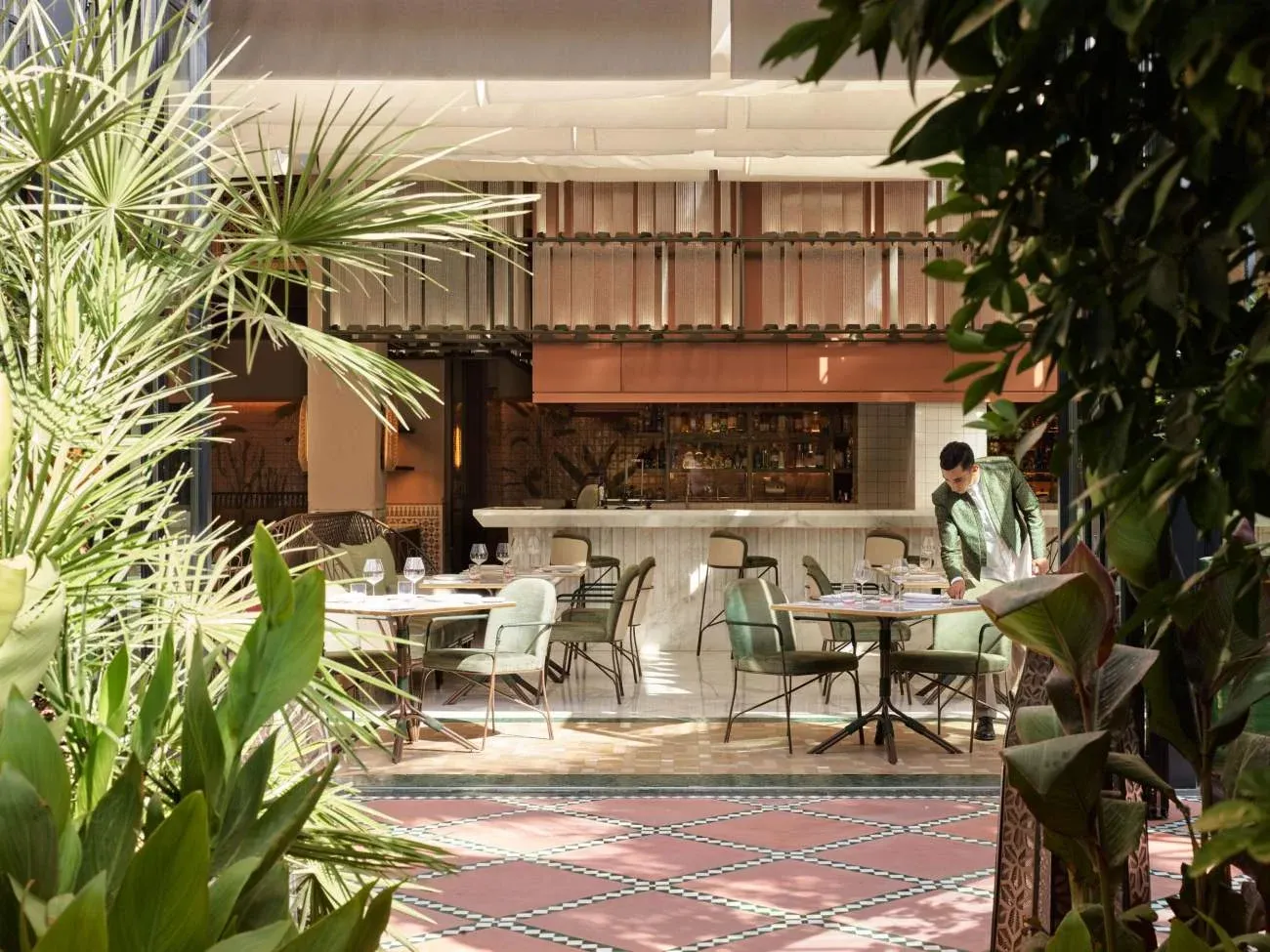 restaurant at la mamounia.