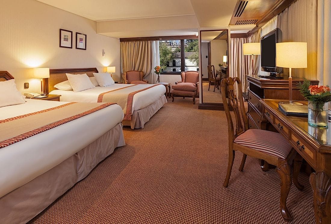 habitación de uno de los hoteles en santiago de chile centro