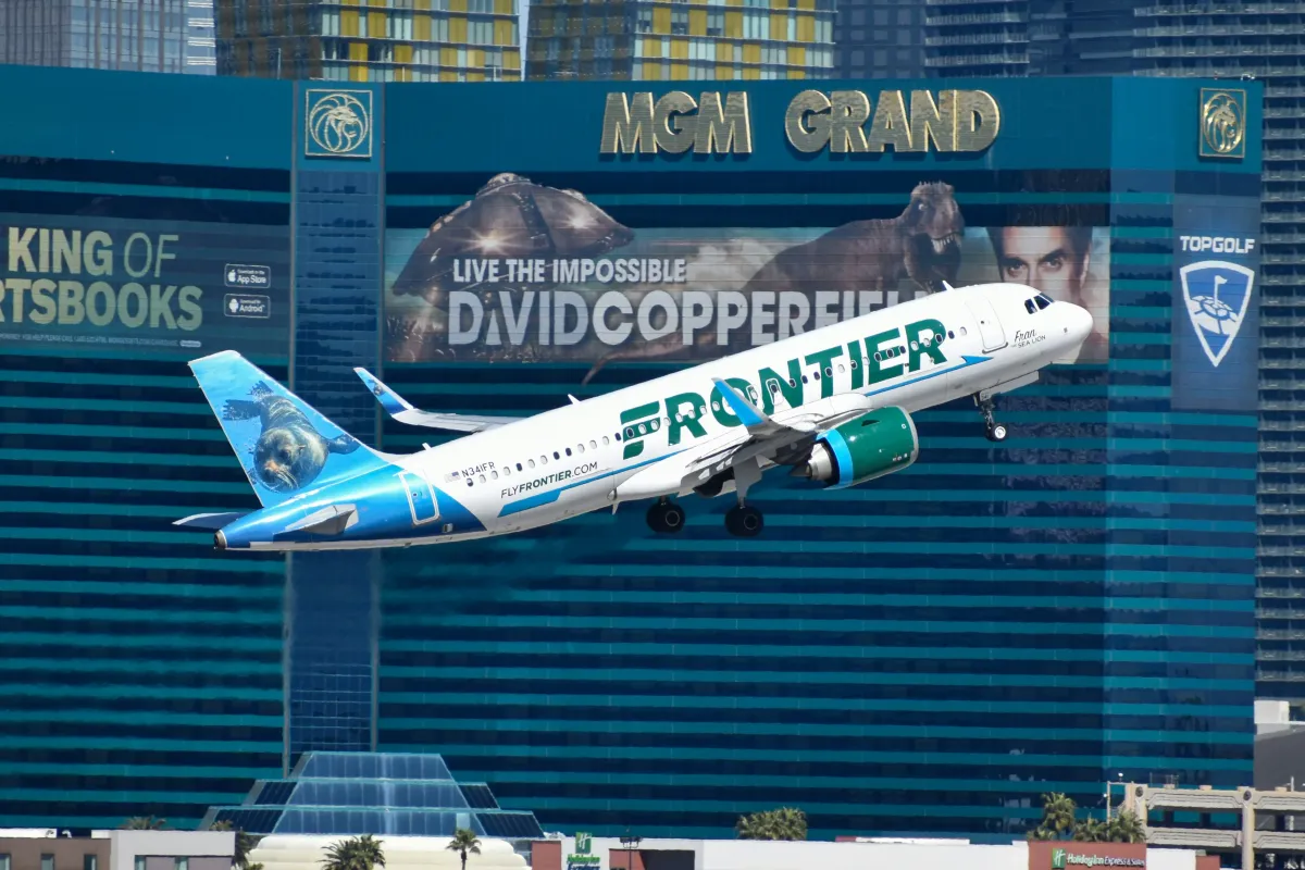 Frontier Airlines GoWild: airplane on air.